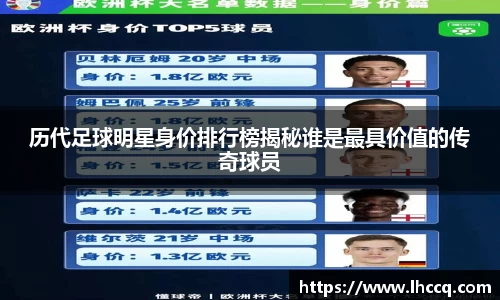 历代足球明星身价排行榜揭秘谁是最具价值的传奇球员